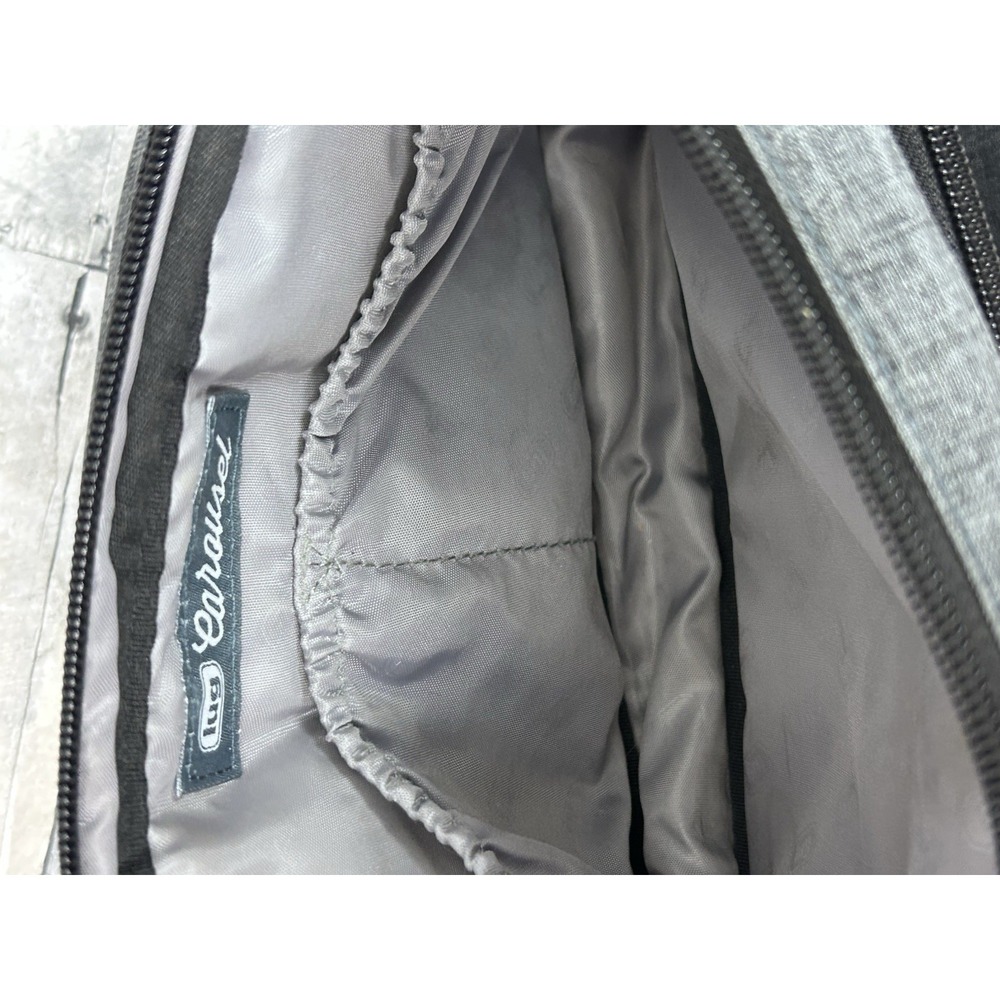 Lug Carousel Gray Crossbody Shoulder Bag Zip Closure - Picture 7 of 8